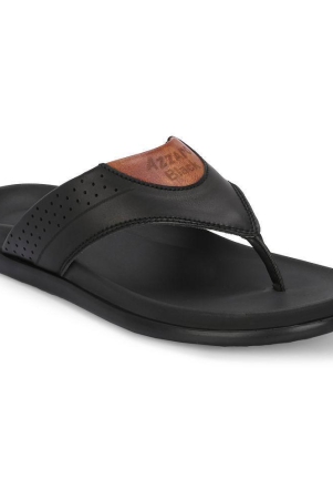 Leeport - Black Mens Thong Flip Flop - None