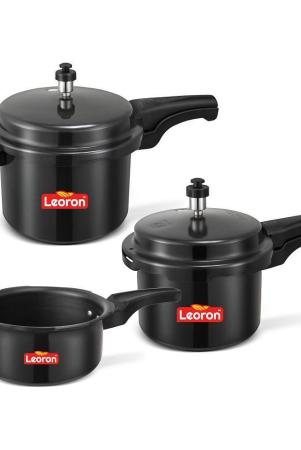 leoron-combo-pack-2l-3-l5-l-hard-anodized-outerlid-pressure-cooker-with-induction-base