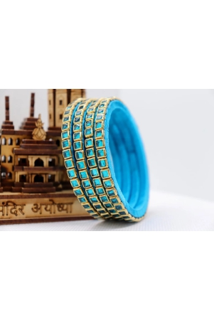 blue-glass-bangle-set-with-gold-accents