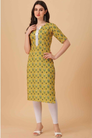 glomee-crepe-printed-straight-womens-kurti-yellow-pack-of-1-none