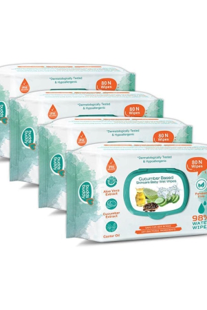 buddsbuddy-combo-of-4-cucumber-based-skincare-baby-wet-wipes-80-pieces