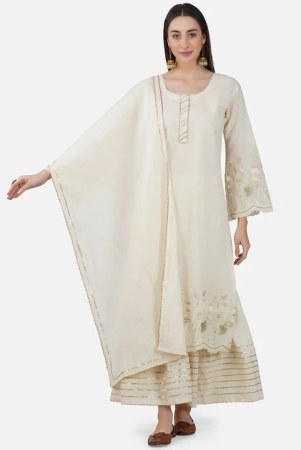 floral-embroidered-pure-cotton-kurta-with-sharara-dupatta