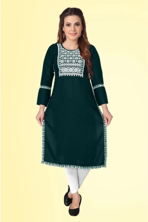 kapadia-green-rayon-womens-straight-kurti-pack-of-1-none