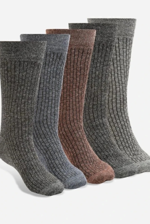 texlon-woollen-mens-self-design-multicolor-mid-length-socks-pack-of-5-multicolor