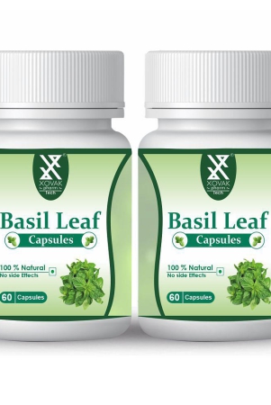 xovak-pharmtech-organic-basil-leaf-capsule-100-gm-pack-of-2