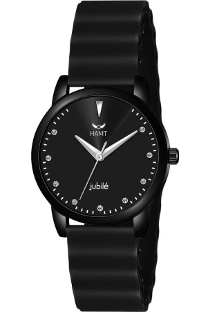 hamt-black-silicon-analog-womens-watch