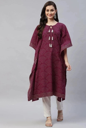 miravan-magenta-cotton-womens-kaftan-kurti-pack-of-1-none