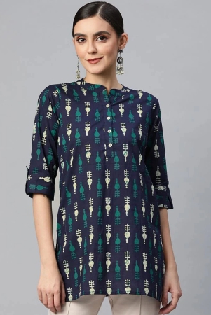 svarchi-blue-cotton-womens-straight-kurti-pack-of-1-none