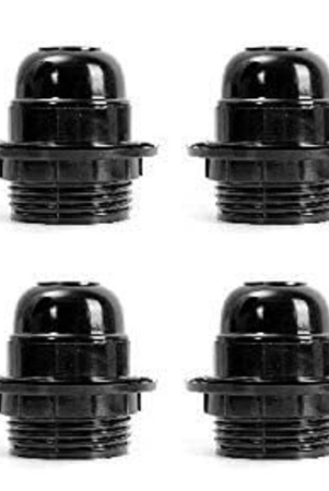 mr-online-store-e27-bulb-holder-screw-type-pendant-black-pack-of-4