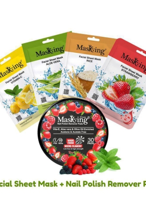 Masking - Natural Glow Facial Kit For All Skin Type ( Pack of 5 )