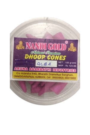 dhoop-cones-natural-incense-nandi-gold-premium-cones-100grams-fragrance-alba