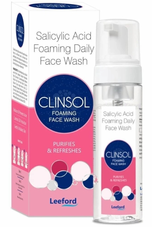 leeford-clinsol-1-salicylic-acid-foaming-face-wash-for-men-women-60ml-with-glycolic-acid