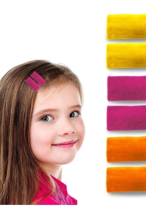 lykaa-rectangular-shape-velvet-hair-tic-tac-clips-for-baby-girl-kids-pack-of-6-multicolor-multi