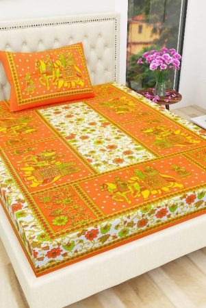 cotton-single-bedsheet-orange