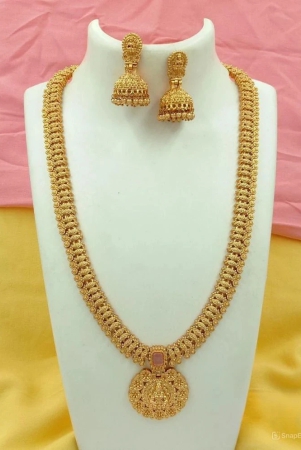 padmavati-bangles-pink-alloy-necklace-set-pack-of-1-pink