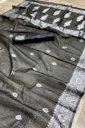 apnisha-banarasi-silk-embellished-saree-with-blouse-piece-black-pack-of-1-black