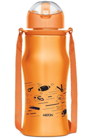 milton-gaiety-450-stainless-steel-water-bottle-415-ml-green-leak-proof-easy-to-carry-home-kitchen-travel-school-orange