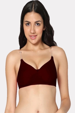 in-care-lingerie-pack-of-1-cotton-blend-heavily-padded-womens-push-up-bra-maroon-none