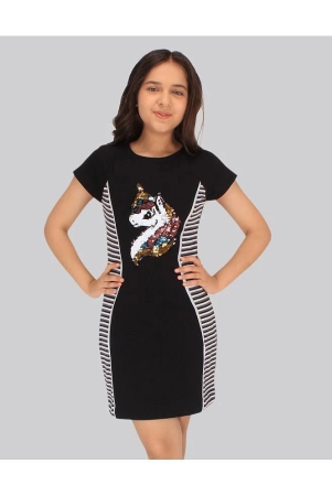 cutecumber-black-polyester-girls-shift-dress-pack-of-1-none