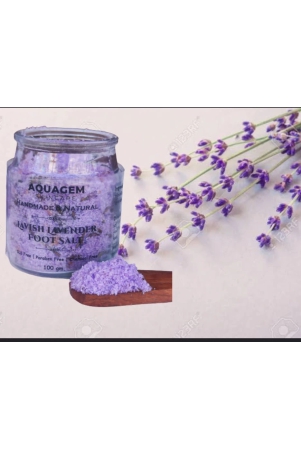 AQUAGEM Handmade & Natural Javish Lavender Foot Salt