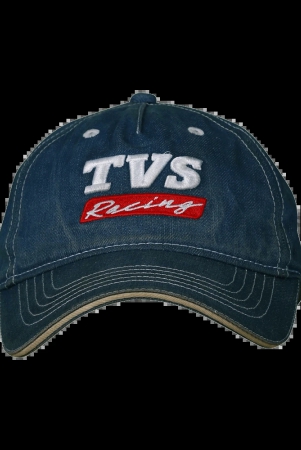 tvs-racing-cotton-black-cap-with-adjustable-strap-lightweight-100-cotton-shell-flexible-peak-cap