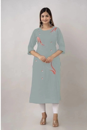 kapadia-grey-rayon-womens-straight-kurti-pack-of-1-none