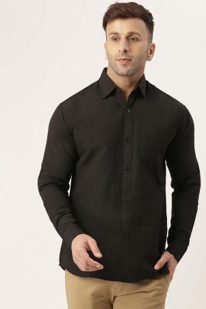 kloset-by-riag-100-cotton-regular-fit-solids-full-sleeves-mens-casual-shirt-black-pack-of-1-none