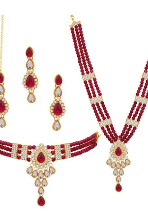 sukkhi-maroon-alloy-necklace-set-pack-of-1-maroon