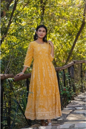 juniper-georgette-printed-ankle-length-womens-gown-yellow-pack-of-1-none