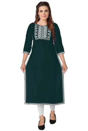 kapadia-green-rayon-womens-straight-kurti-pack-of-1-none