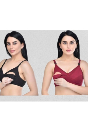 desiprime-multicolor-cotton-solid-womens-maternity-bra-pack-of-2-34b