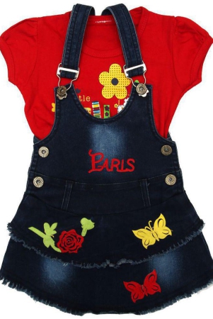 zadmus-red-cotton-girls-dungarees-none