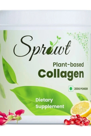 Sprowt Plant Based Collagen Builder for Youthful & Glowing Skin. Collagen Powder for Men and Women. Collagen Supports Beautiful Skin, contains Amla, Vitamin C and Guava