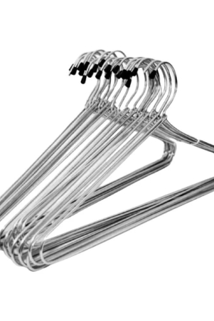 varkaus-stainless-steel-standard-clothes-hangers-pack-of-12-