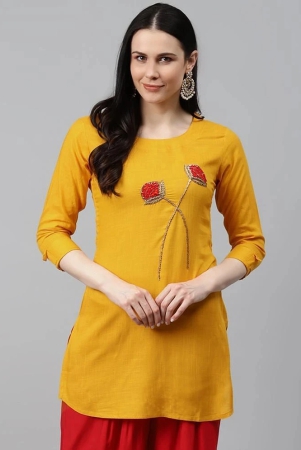 jc4u-mustard-rayon-womens-straight-kurti-pack-of-1-none