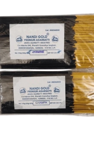 nandi-gold-premium-natural-agarbatti-combo-pack-400g-x-2-fragrance-jasminechampa-each-pack-contains-400g