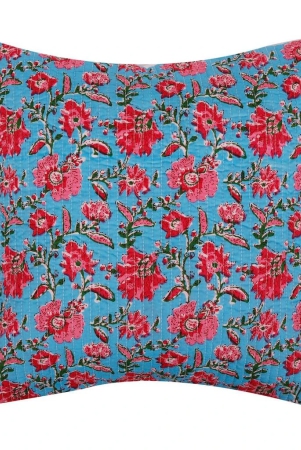 jaipur-hand-block-print-pink-wild-flowers-quilted-blue-colour-cotton-cushion-cover-16x16-size