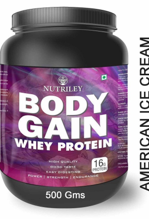 Nutriley Whey Protein Powder for Weight Gain & Muscle Gain 500 gm