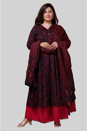 miravan-maroon-cotton-womens-anarkali-kurti-pack-of-1-none