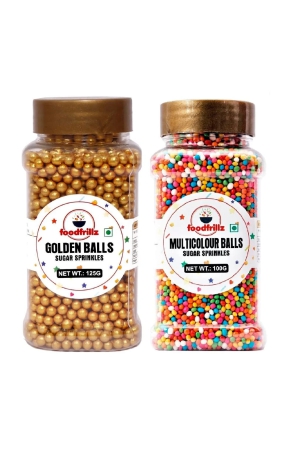 foodfrillz-golden-balls-and-multicoloured-balls-sprinkles-for-cake-decoration-combo-pack