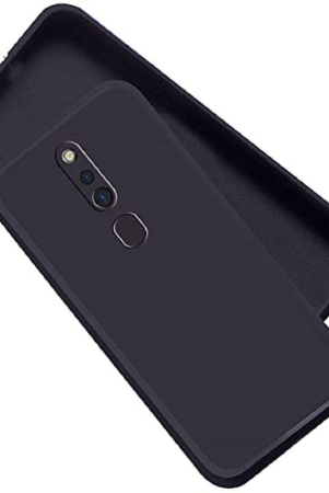 case-vault-covers-black-silicon-plain-cases-compatible-for-oppo-f11-pro-pack-of-1-black