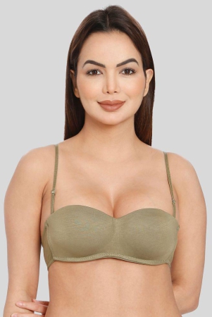 ilraso-olive-polyester-lightly-padded-womens-balconette-bra-pack-of-1-none