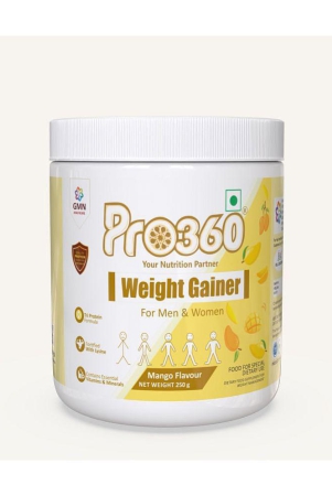 pro360-weight-gainer-fortified-with-lysine-weight-gain-dietary-supplement-for-men-women-250-gm-mango-250-gm-mango