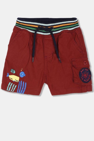 boys-maroon-striped-waist-woven-shorts-none