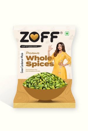 ZOFF Green Cardamom | Choti Elaichi Whole | 100% Natural