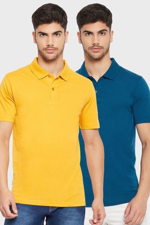 uniberry-yellow-cotton-blend-regular-fit-mens-polo-t-shirt-pack-of-2-none