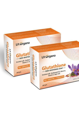 la-organo-glutathione-kumkumadi-skin-lightening-soap-200-g-pack-of-2