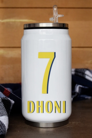 indigifts-dhoni-coffee-tumbler-with-lid-and-straw-350-mlinsulated-steel-sipper-can-for-travelcold-hot-beveragesdent-scartch-proofsafe-for-kidsmulti