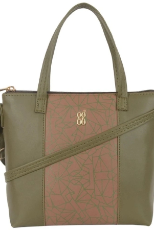 baggit-green-faux-leather-sling-bag-green