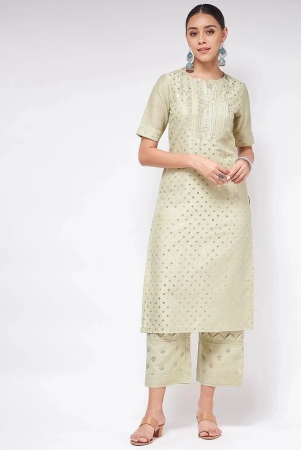 pannkh-green-polyester-womens-straight-kurti-pack-of-1-none